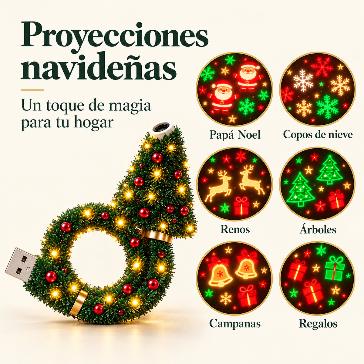 Glowci - Proyector Navideño