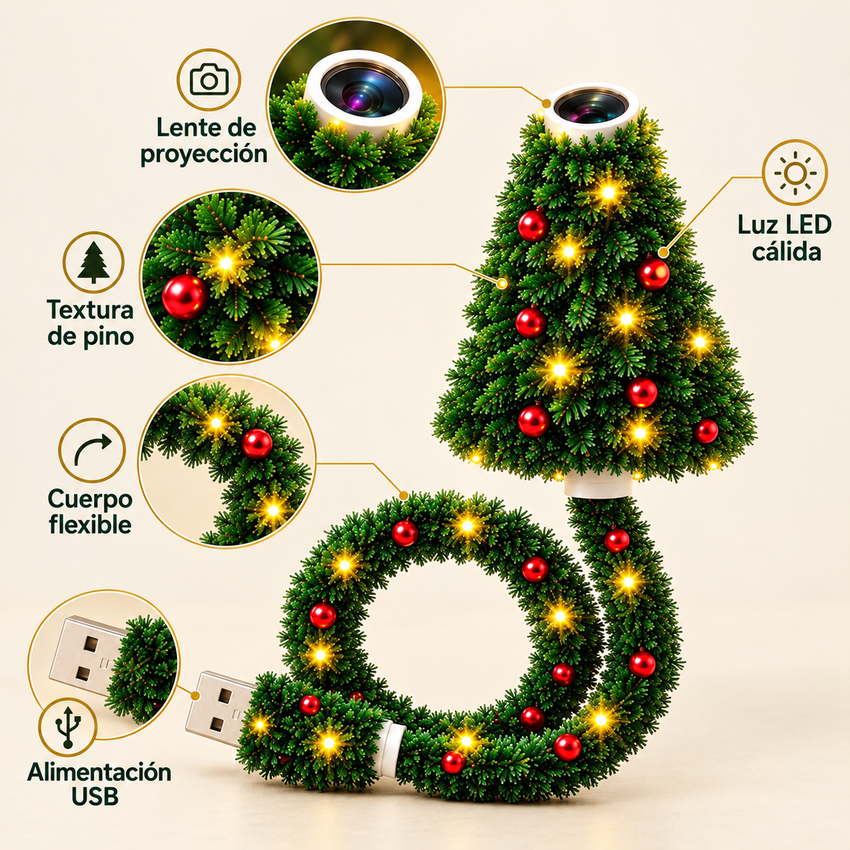 Glowci - Proyector Navideño